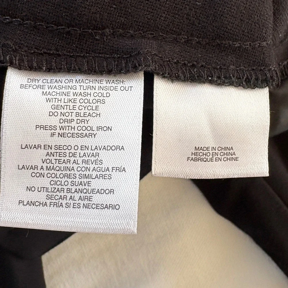 Nine West Black Cropped Dress Pants Womens‎ 12 Straight Leg Workwear 731M7E1422M - Picture 3 of 11